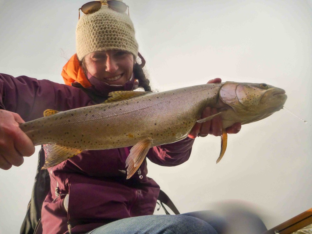 Aimee kicking some Lahontan butt!